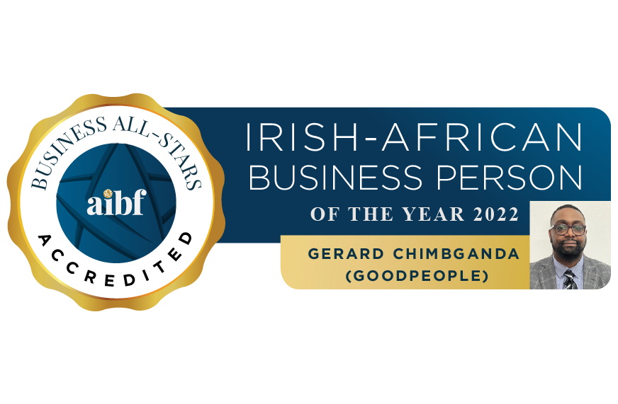 Gerard Chimbganda Named All-Star Irish-African Business Person Of The Year 2022